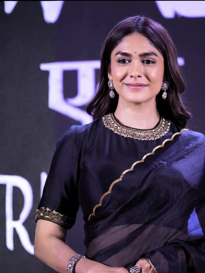 Munati Crafted Hend Work Saree
