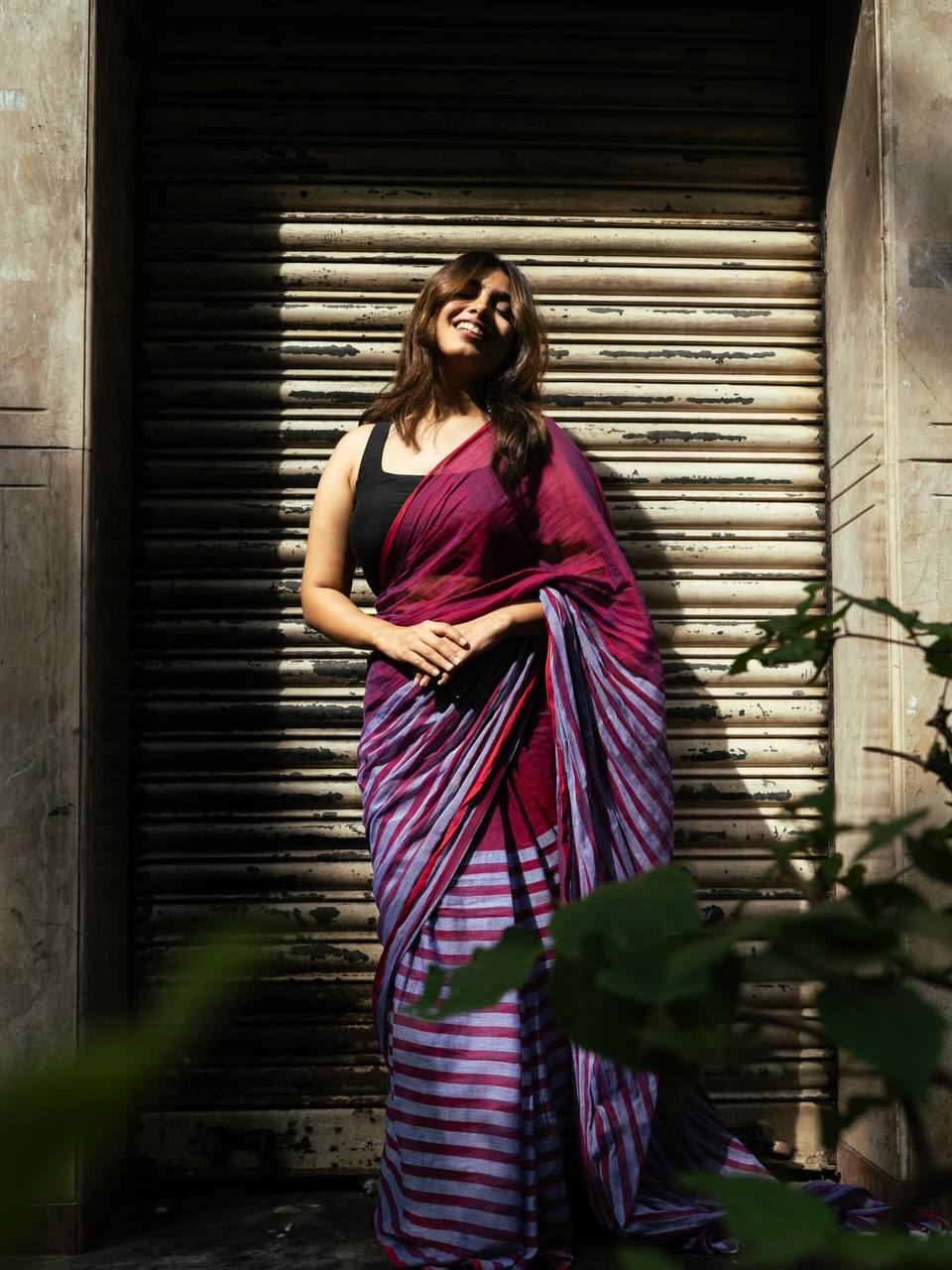 Premium Linen With Beautiful And Elegance Contrast Colour Border Digital Printed Saree