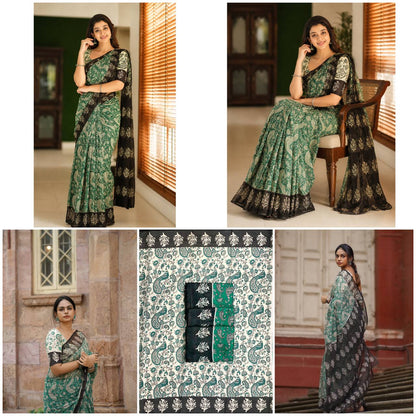 New Exclusive Design Introducing Beautiful, Elegance Design In Full Body And Rich Pallu + Border Type Of Digital Printed Saree