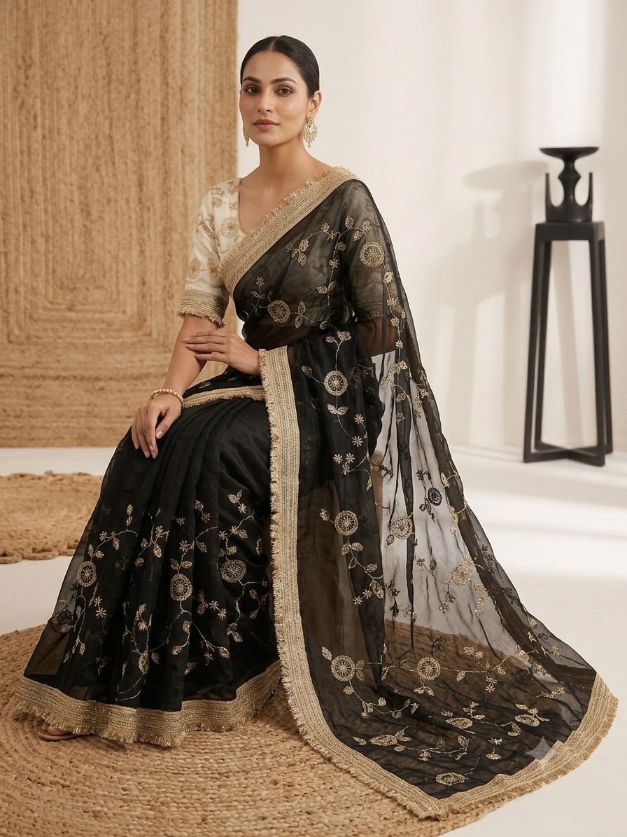 new launching c pallu birts embroidery work with ready made lace border