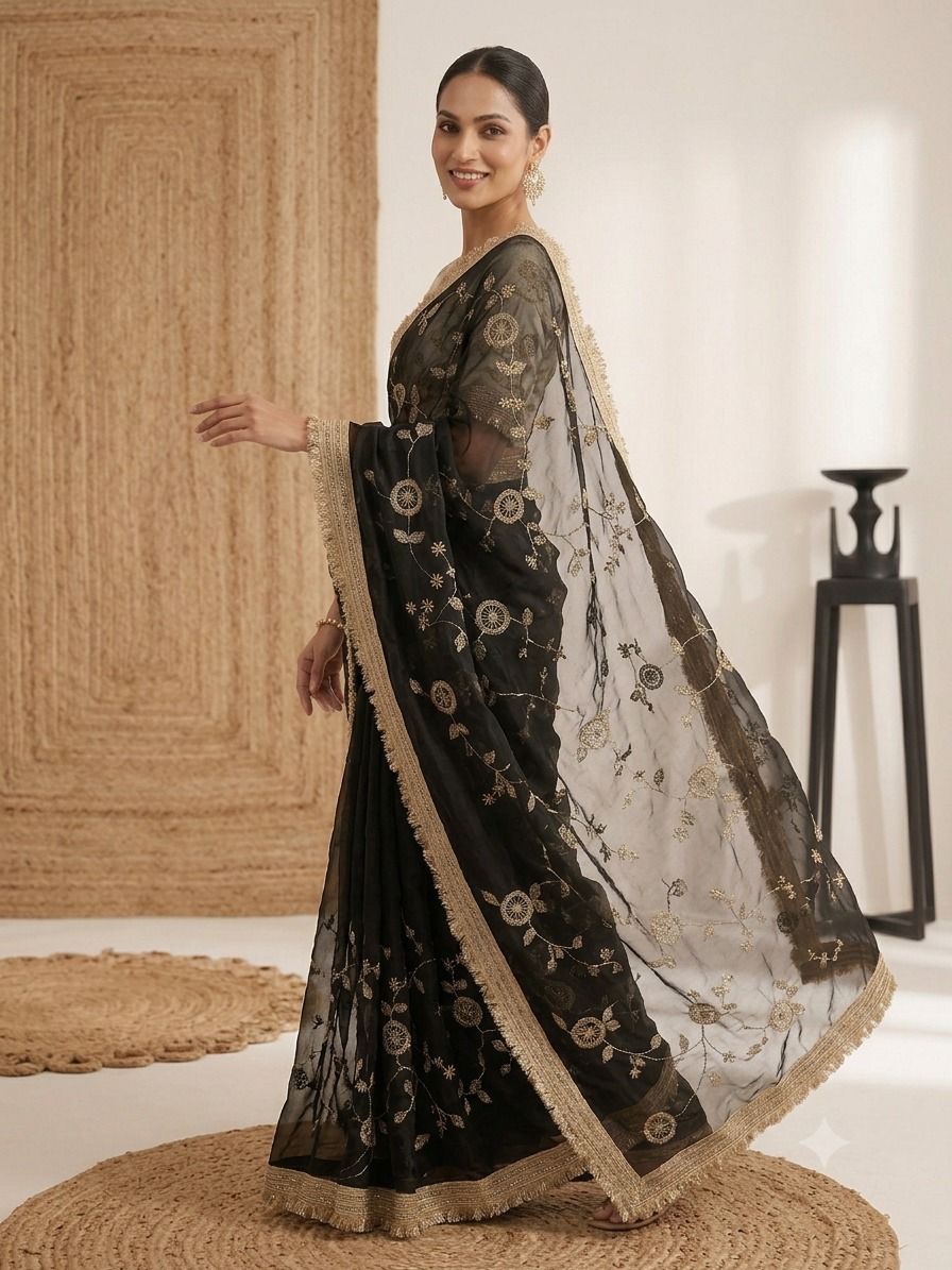 new launching c pallu birts embroidery work with ready made lace border